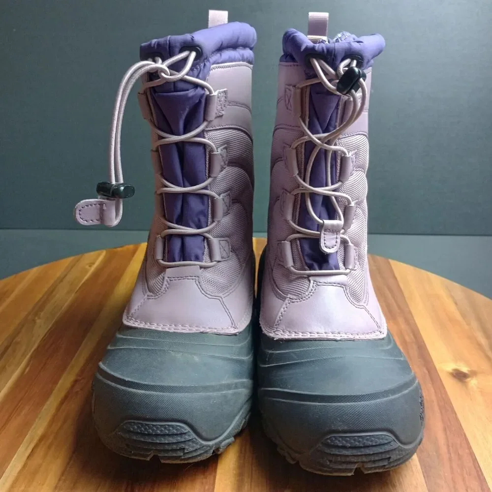 North‎ Face Youth Boots Kids 5 Alpenglow IV Insulated Waterproof Lavender Purple